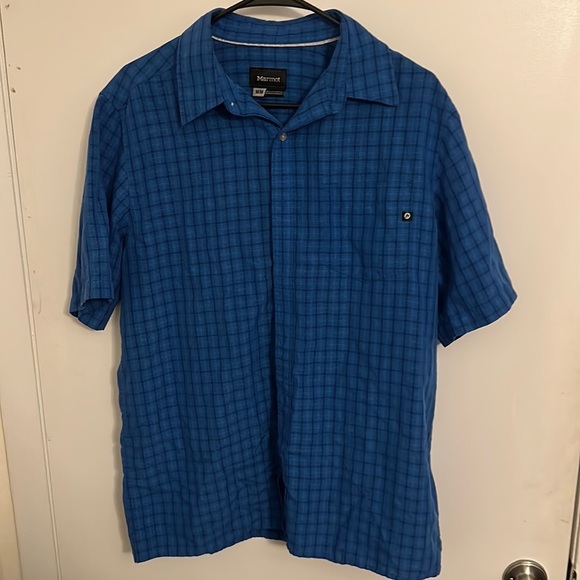 Marmot Short Sleeve Button Down Size M - Picture 1 of 5